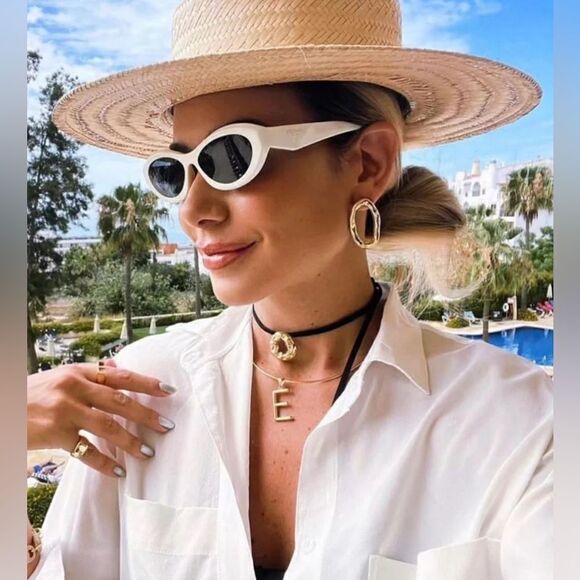 BRAND NEW PRADA PR26ZS 17K08Z Talc/Dark Grey Women Sunglasses - Picture 13 of 14